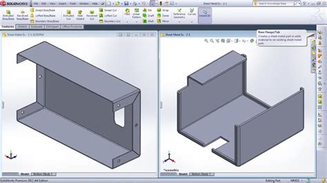 make sheet metal box solidworks|solidworks sheet metal pdf.